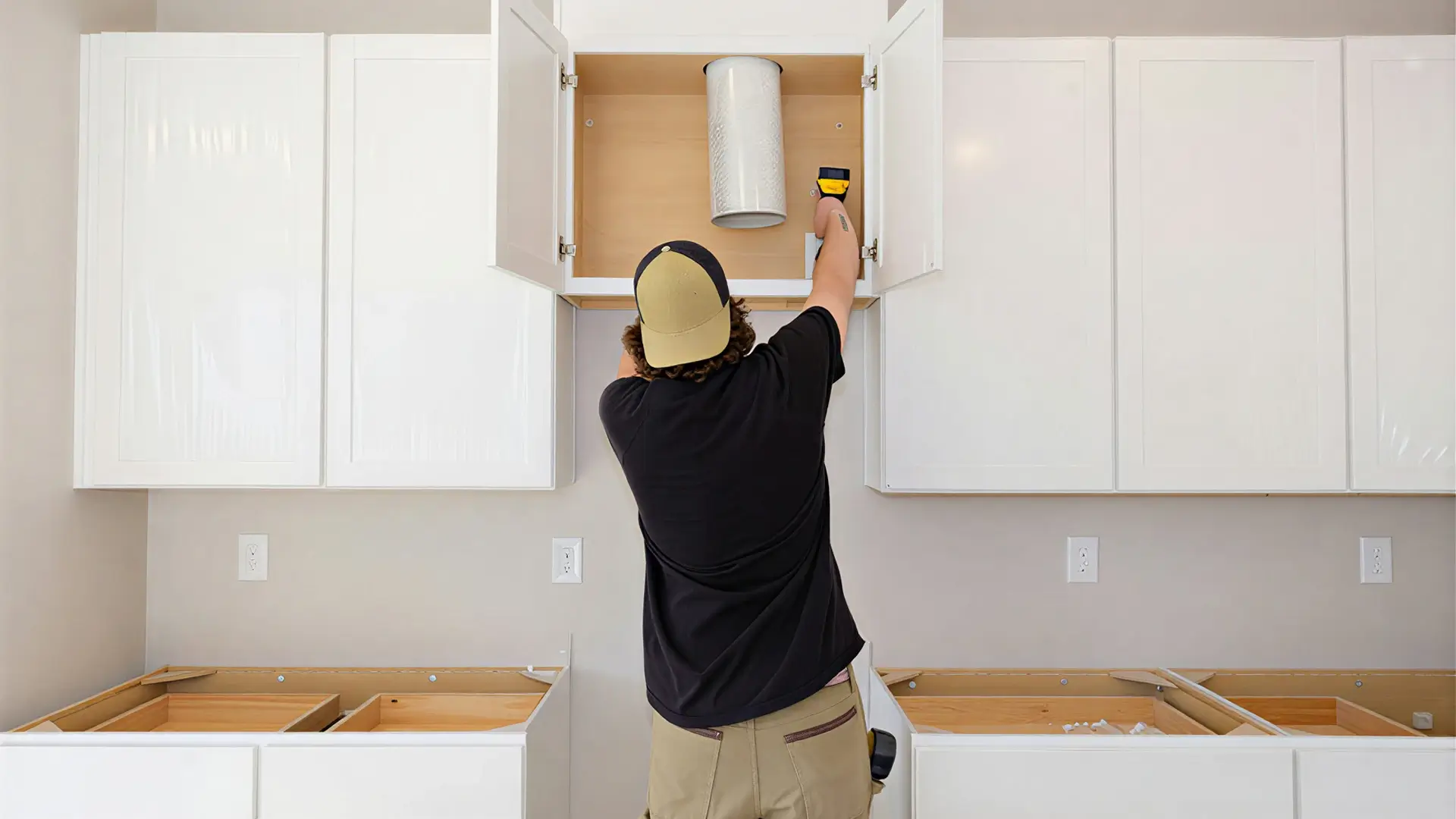 Instalación especializada: nivelación y ajuste de gabinetes