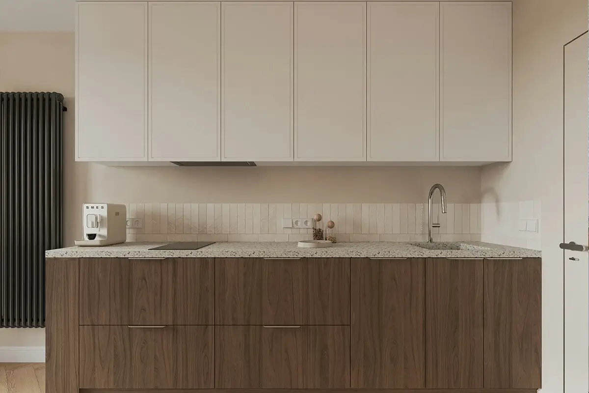 Remodelación de cocina con diseño funcional, distribución clara y materiales modernos