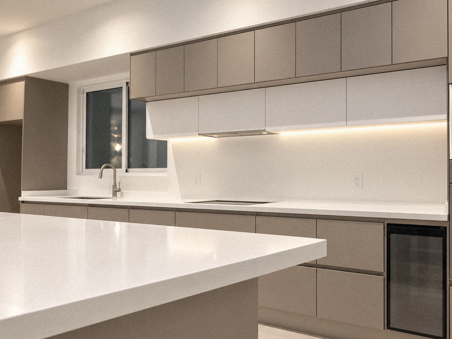 Cocina moderna cubierta dekton Querétaro